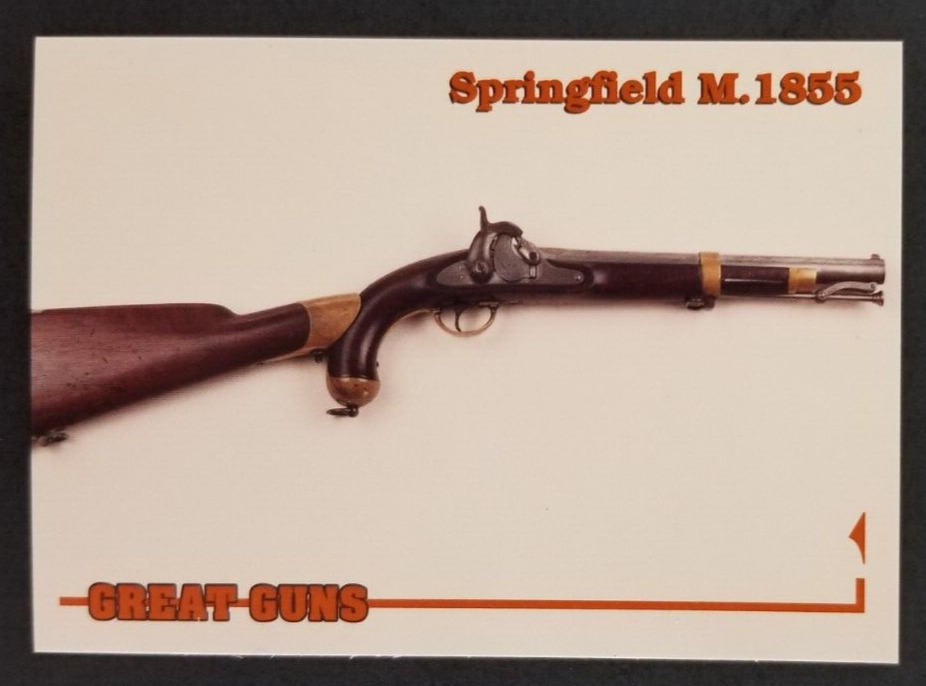 Springfield M. 1855 Pistol Carbine 1993 Great Guns Card #16 (NM)