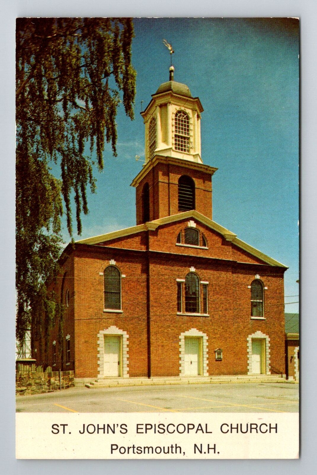 Portsmouth NH-New Hampshire, St John\'s Episcopal Church, Vintage Postcard