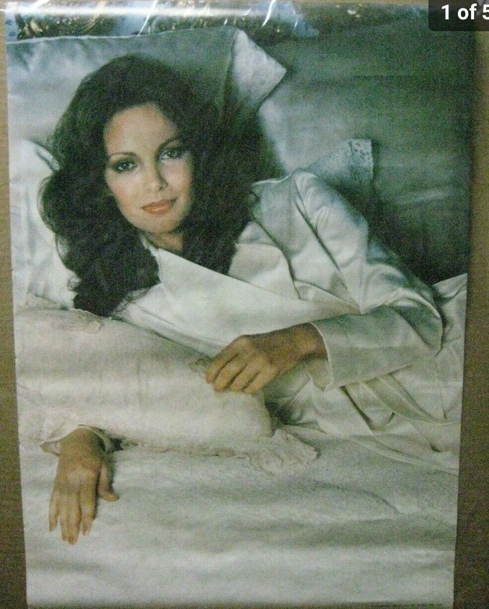 JACLYN SMITH 1977 CLASSIC BEAUTY SHOT VINTAGE FULL COLOR POSTER 20x28 NICE READ