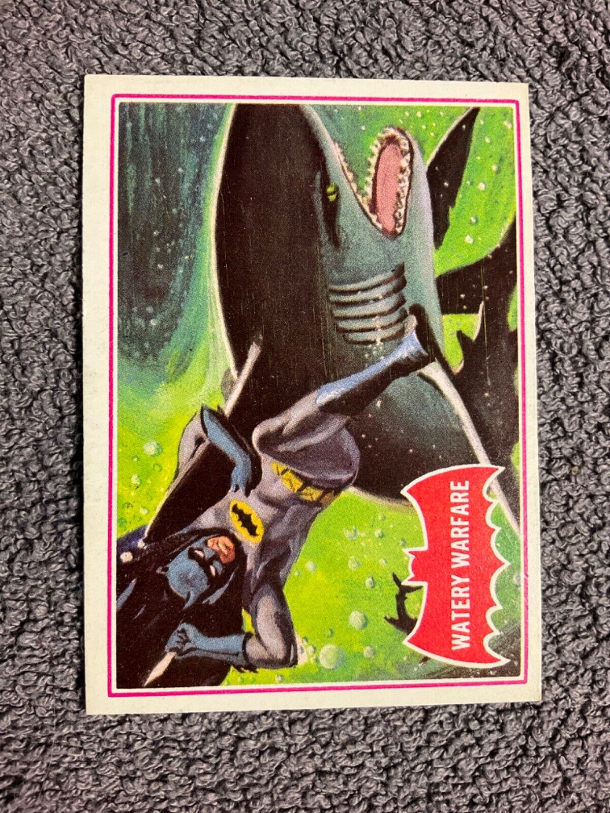 1966 Topps Batman Red Bat 37a Card Watery Warfare