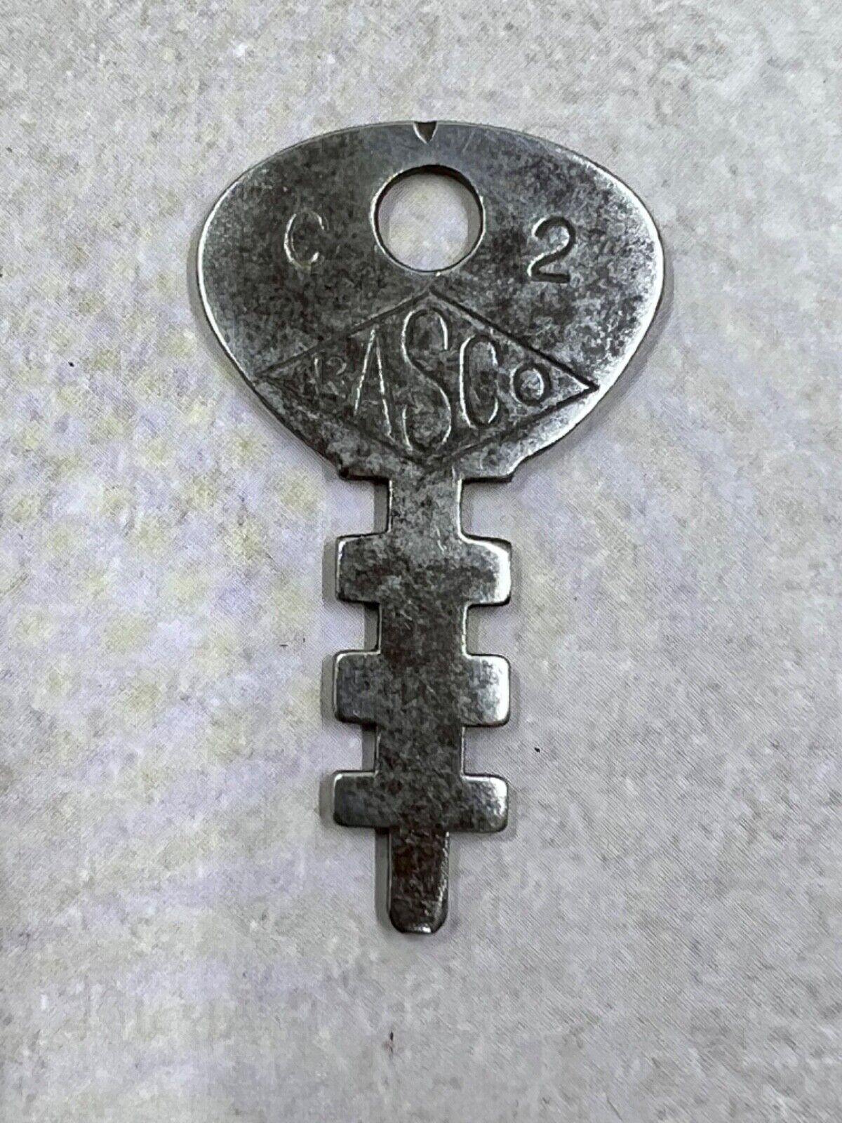 Vintage Basco C2 Flat Stamped Key Unique Collectible