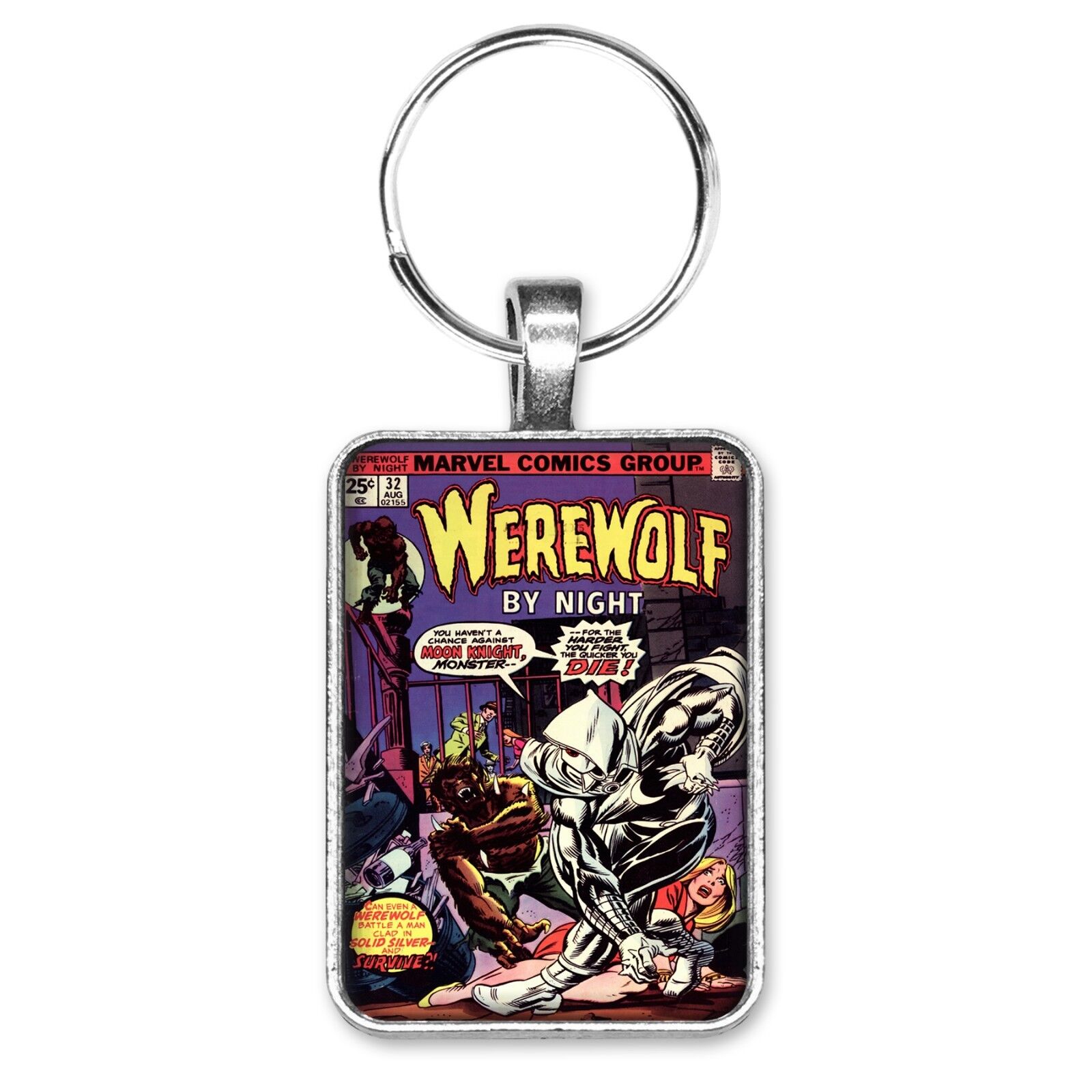 Werewolf By Night #32 Cover Key Ring or Necklace Moon Knight First Appearance