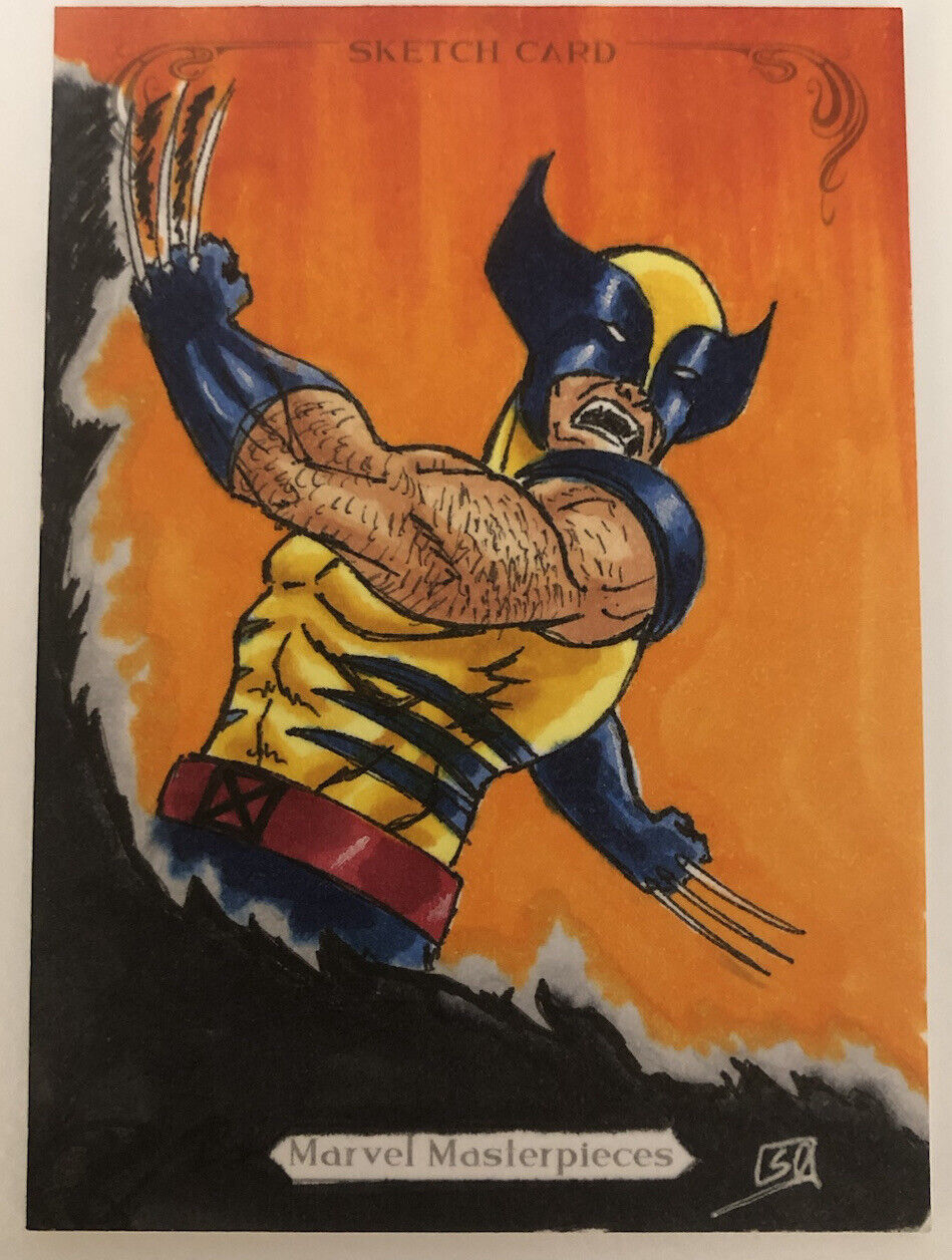 2020 Marvel Masterpieces Sketch Card - Wolverine by Sergio Azevedo