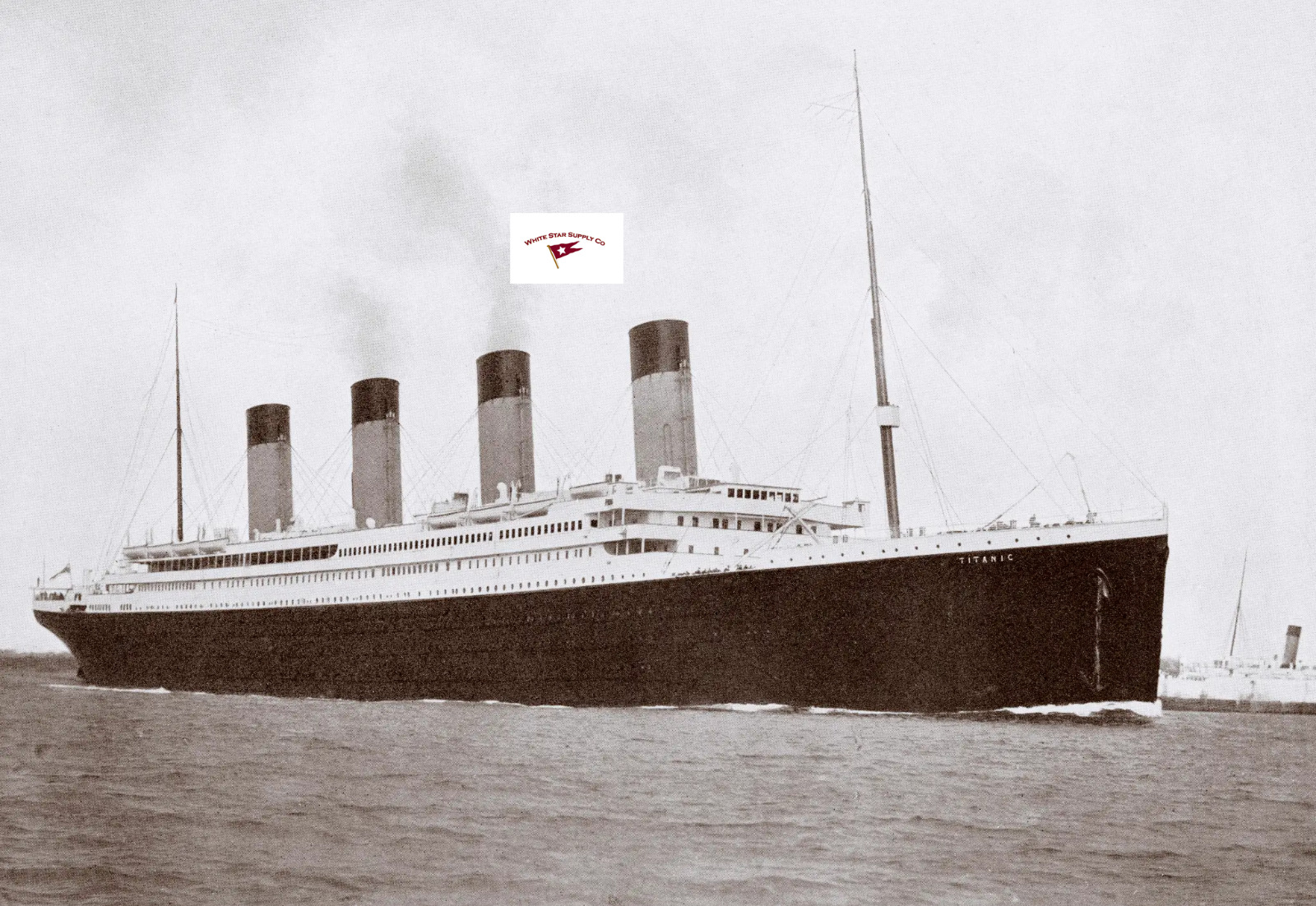RMS TITANIC an iconic photo of the great ship, HQ reprint
