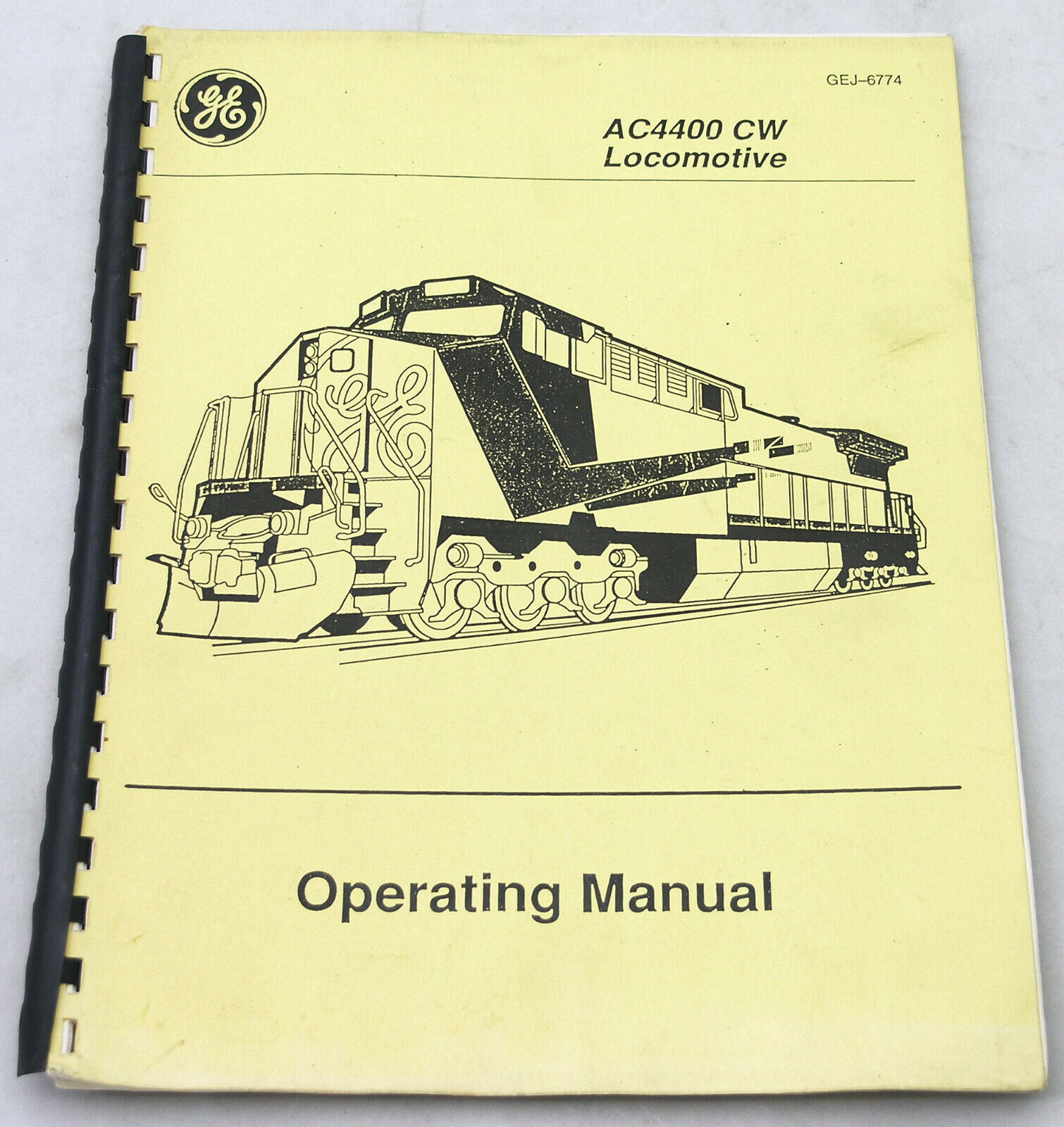 GE AC4400CW Locomotive Operating Manual 1995
