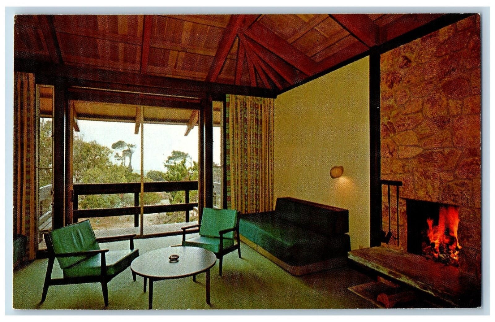Pacific Grove California CA Postcard Asilomar Conference Grounds Interior c1960s