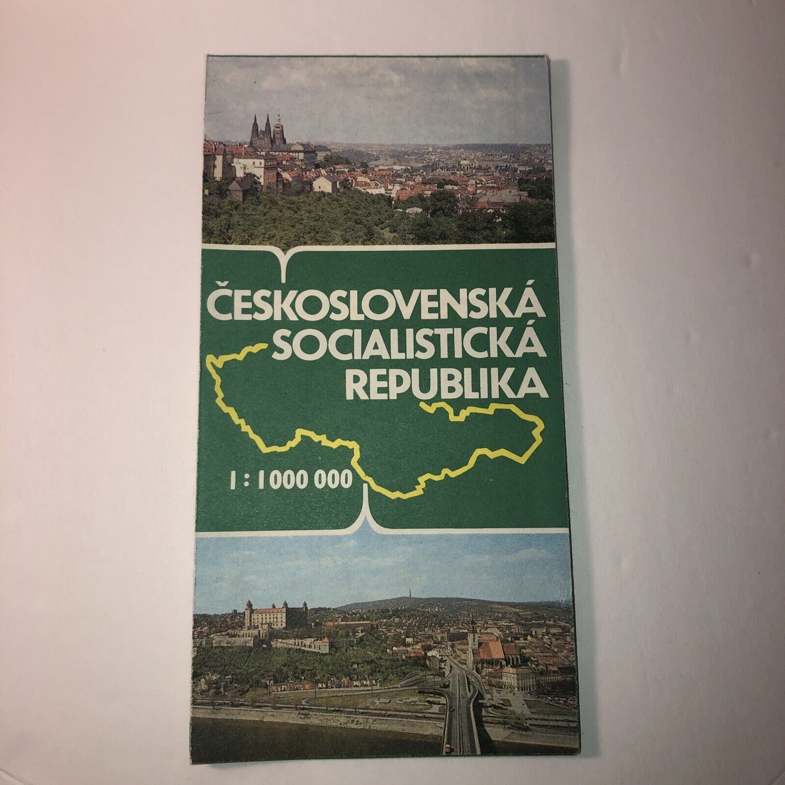 Limited/Rare Czechoslovak Socialist Republic (Czechoslovakia) Tourist Map 1989