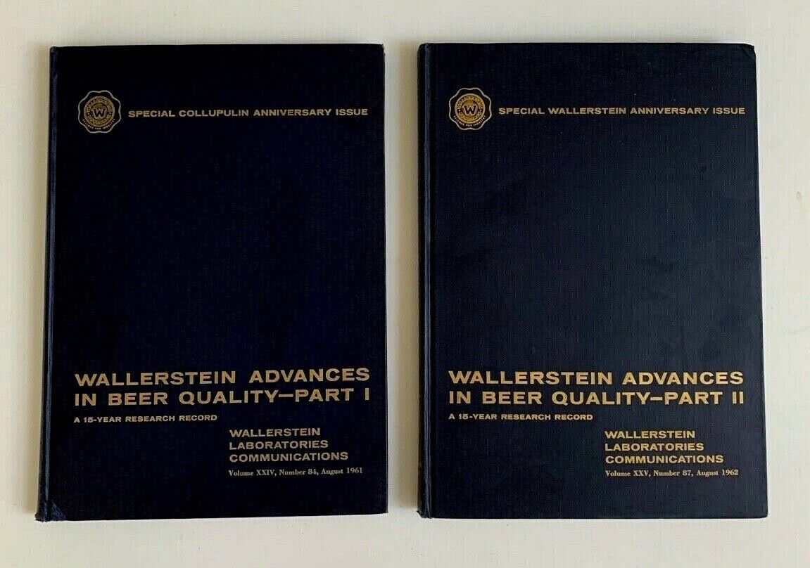 WALLERSTEIN ADVANCES IN BEER QUALITY SET: PART 1/PART II (1961/1962)