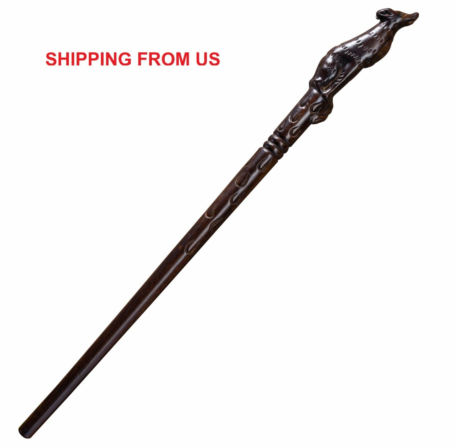 Handicraftviet  Hand Carved Wooden Magic Wand Wizard wand for Child 15IN - S7-1