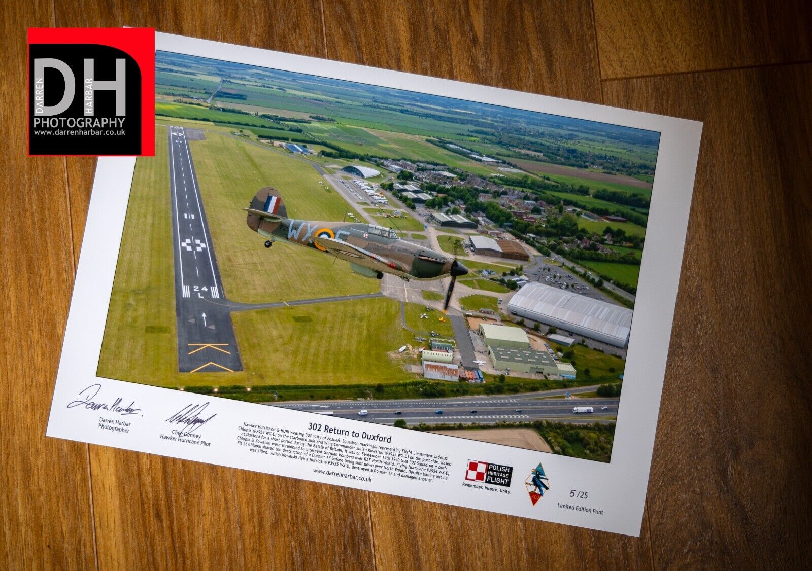 302 Return to Duxford A3 Limited Edition Print