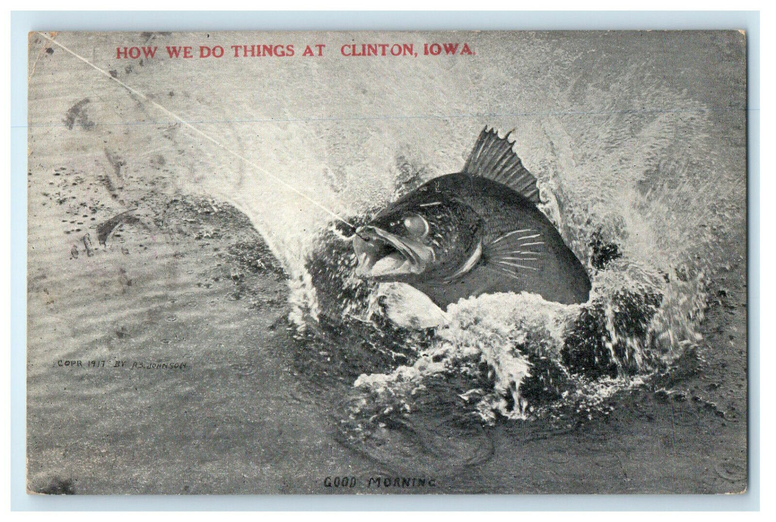 1919 How We Do Things at Clinton Iowa IA Posted Antique Postcard
