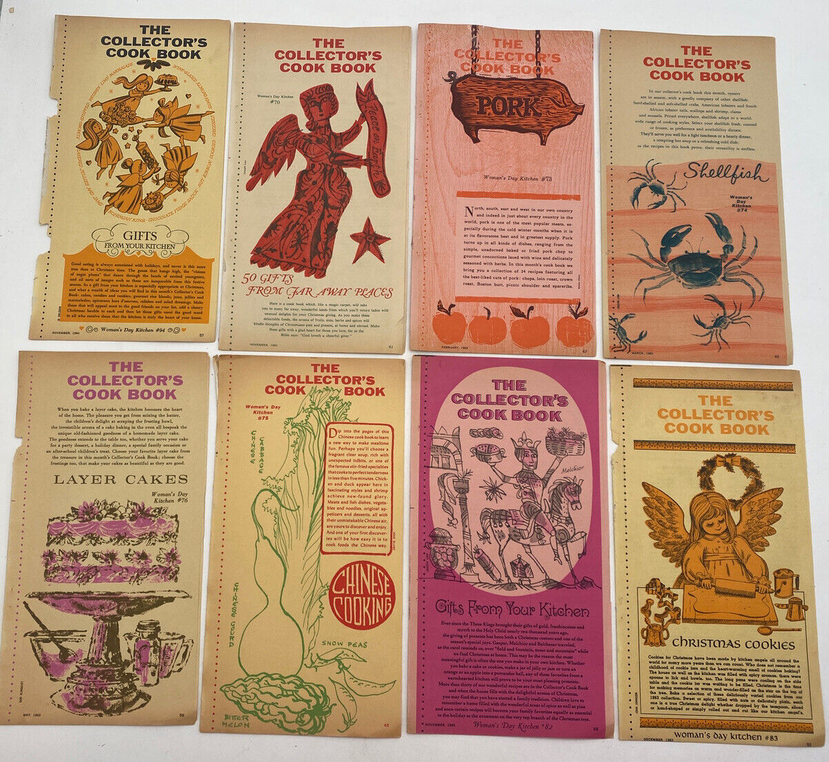 The Collector's Cook Book Culinary Ephemera Booklets Pamphlets Lot Of 8 1960s