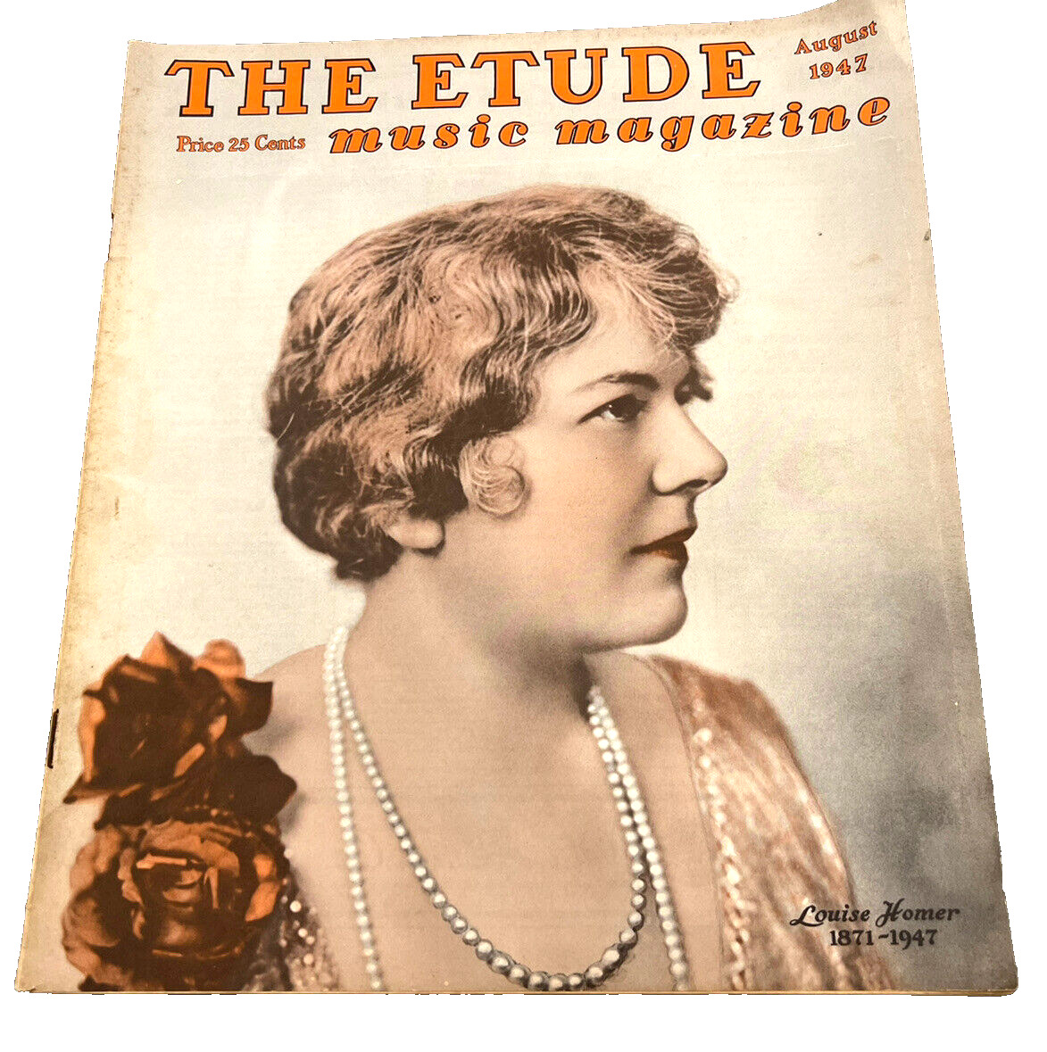 Vintage \'The Etude\' Music Magazine August 1947 Louise Homer Cover