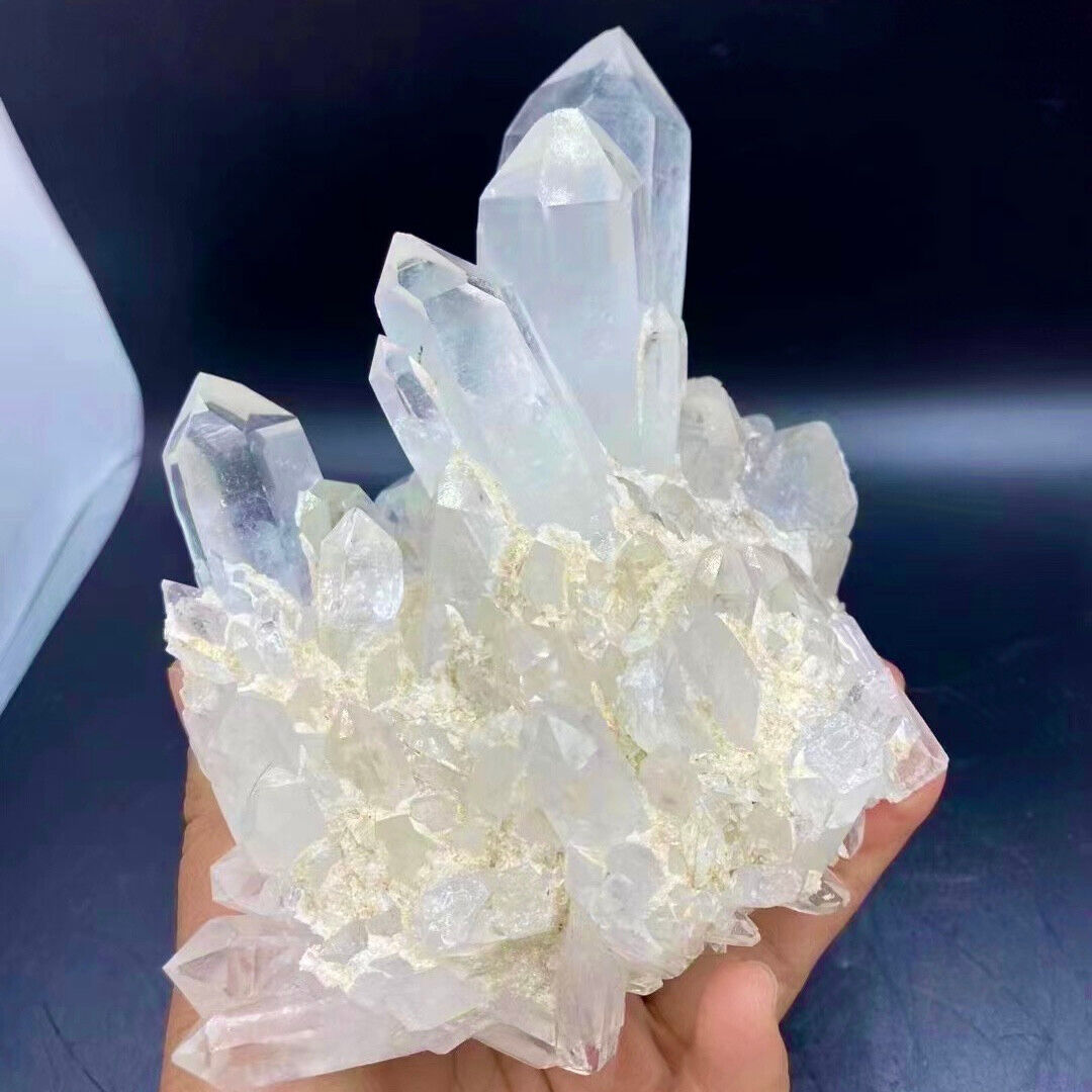 3.19LB Natural White Chrysanthemum Crystal Himalayan Quartz Cluster/Mineral