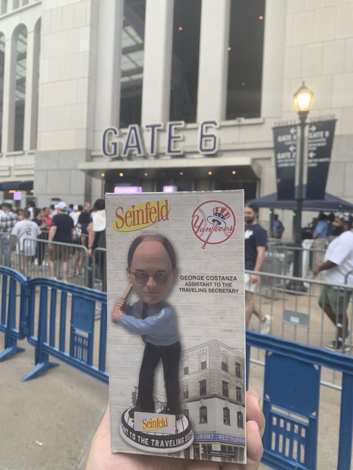 2024 NY Yankees George Costanza Bobblehead  7/5/24 New York Seinfeld SGA