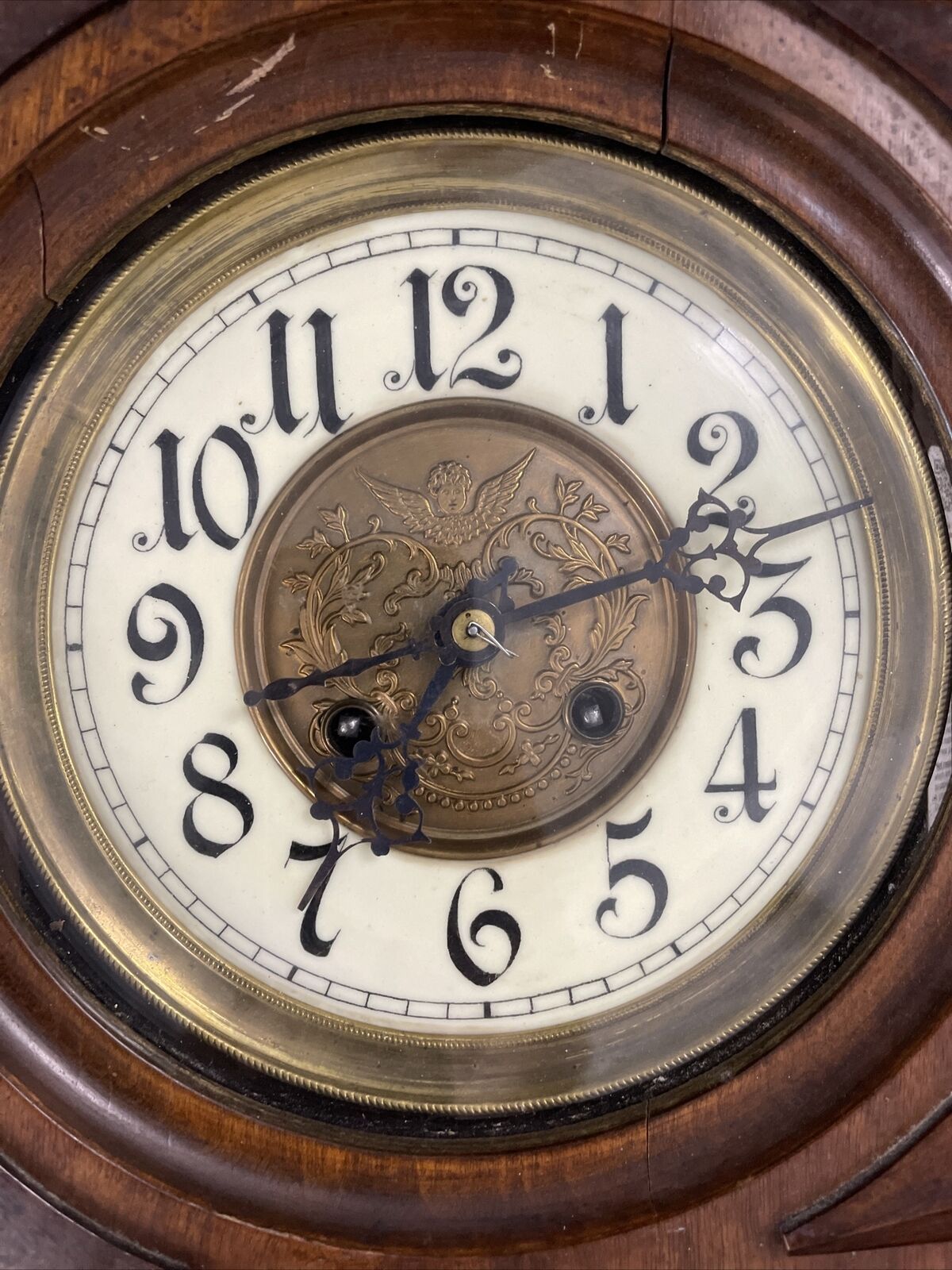 Antique Schlenker & Kienzle Wall Hanging clock Finial