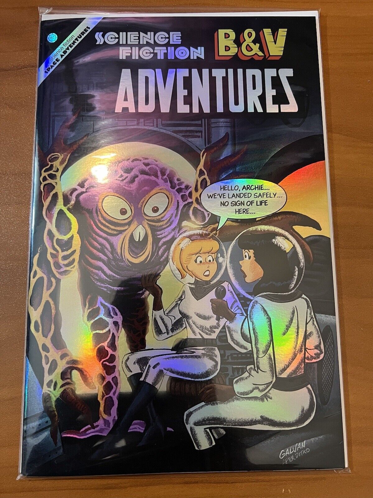 Archie Betty Veronica Strange Science FOIL Space Adventures Alien Encounter COA