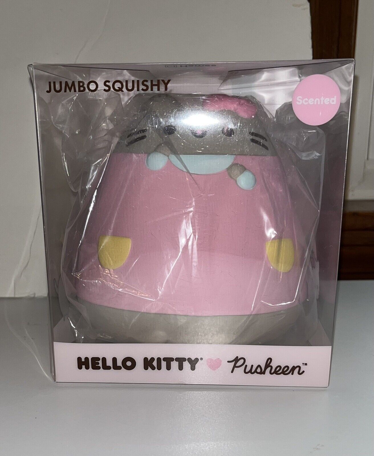 NIP Pusheen the Cat x Hello Kitty Jumbo Squishy 