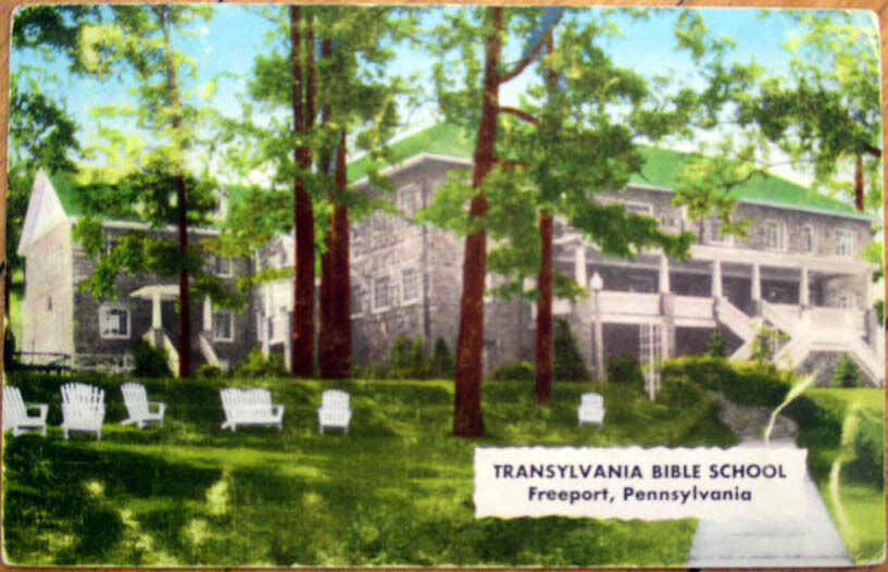 1962 Freeport, PA Postcard: Transylvania Bible School - Pennsylvania Penn