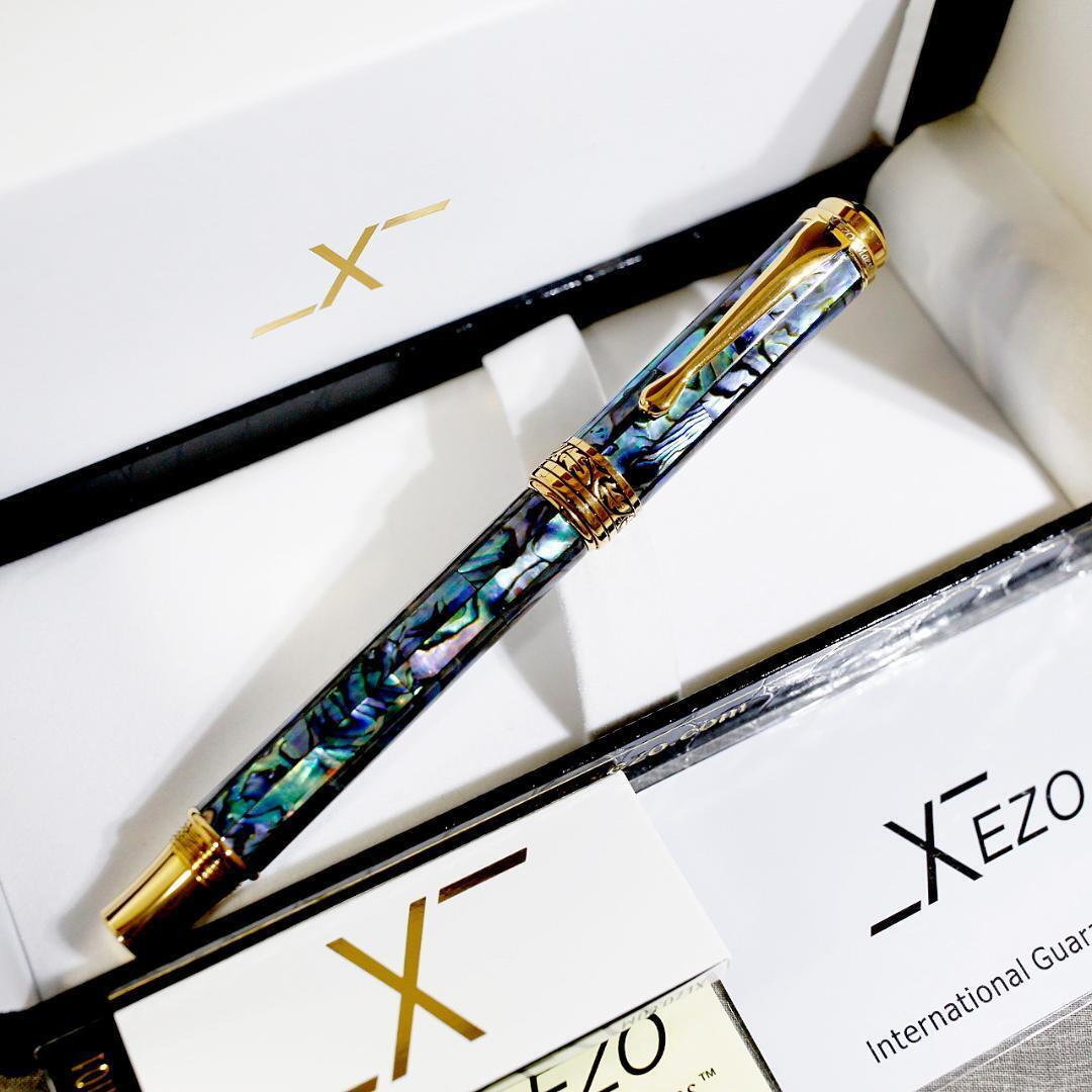 Extreme XEZO Fountain Pen, Avalon Seashell, Maestro Gizo #d9194b