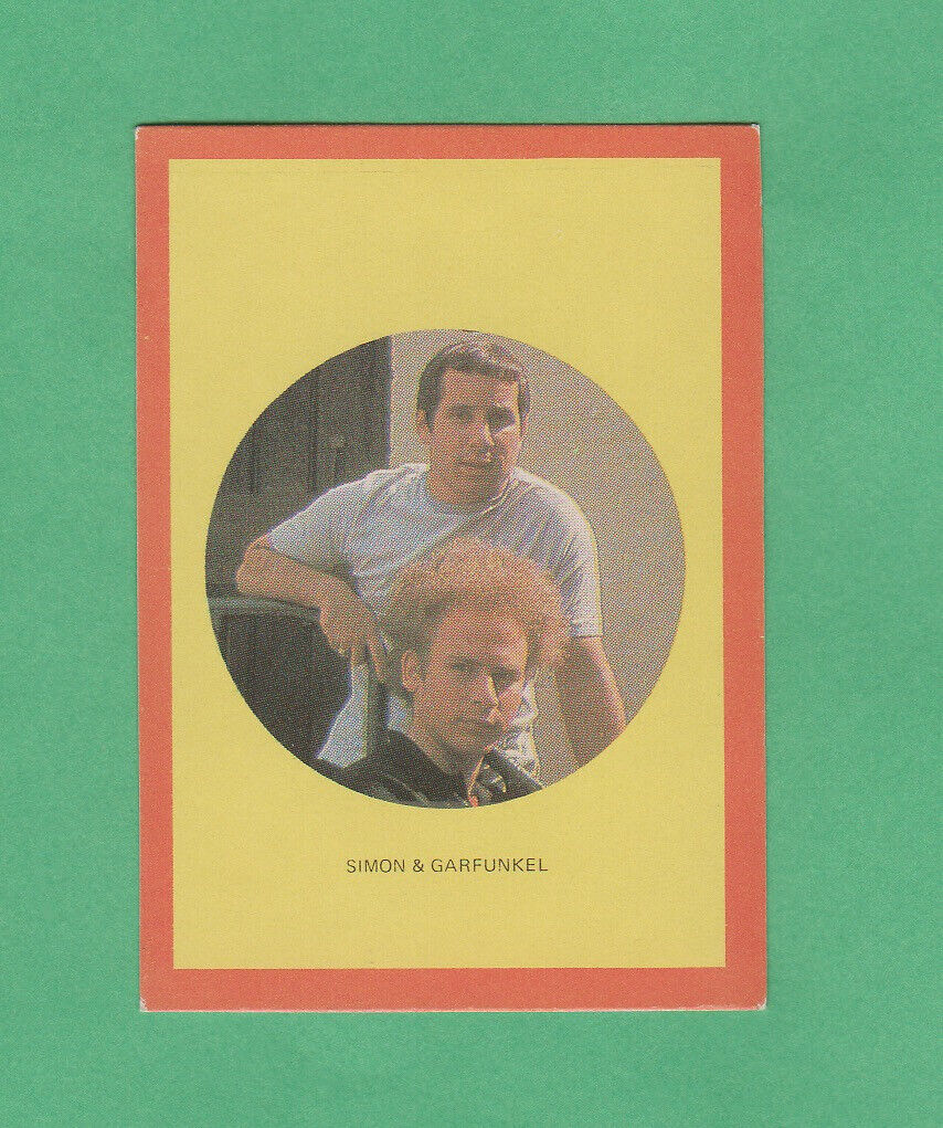 Simon And Garfunkel  1973 MONTY Gum Hit Parade card  Rare