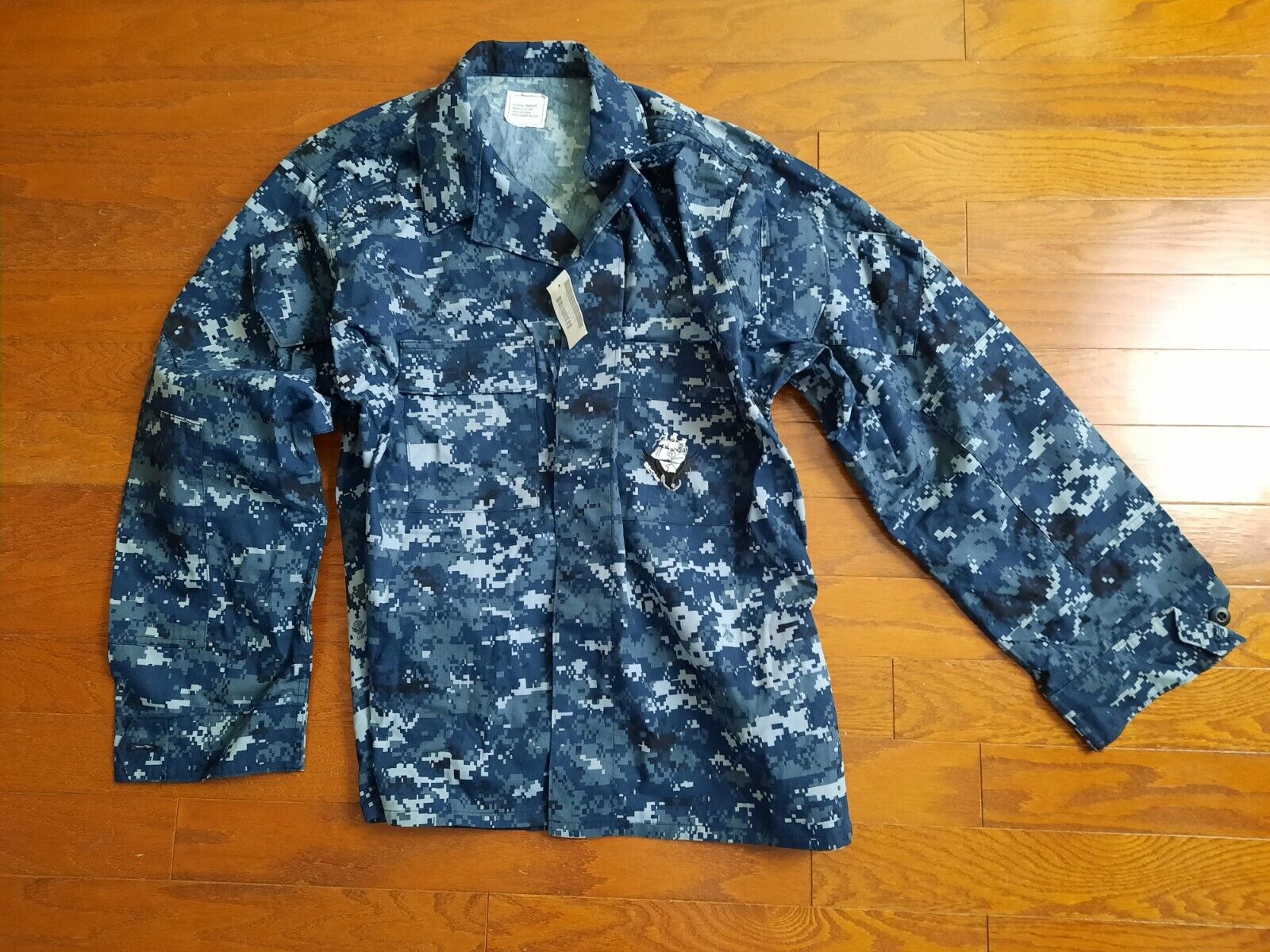 US NAVAL Sea Cadets Shirt XL-Regular Digital Pattern USNSCC New With Tags