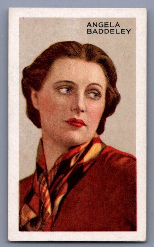 1935 Gallaher Stars Angela Baddeley #23 | Original Cigarette Card
