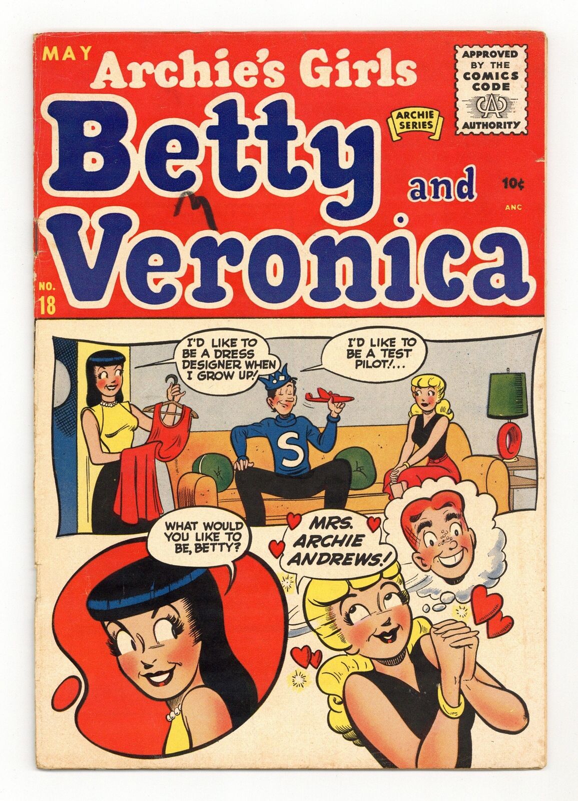 Archie's Girls Betty and Veronica #18 GD/VG 3.0 1954