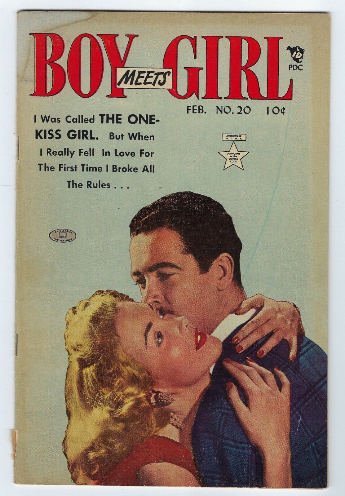 Boy Meets Girl #20 1951 Very Good+ (4.5) Frazetta Page-Code Romance