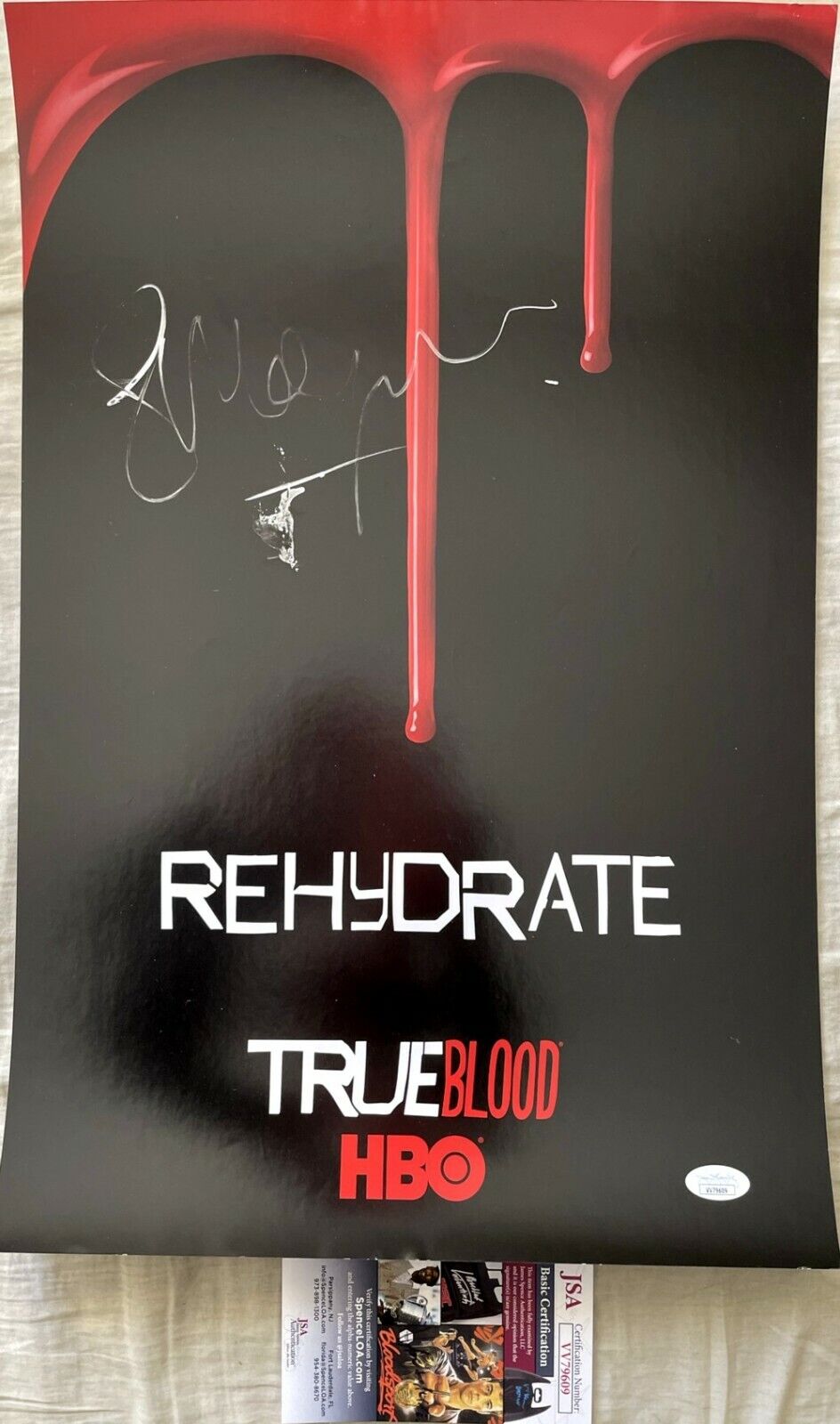 Stephen Moyer autographed signed autograph True Blood 2010 SDCC mini poster JSA