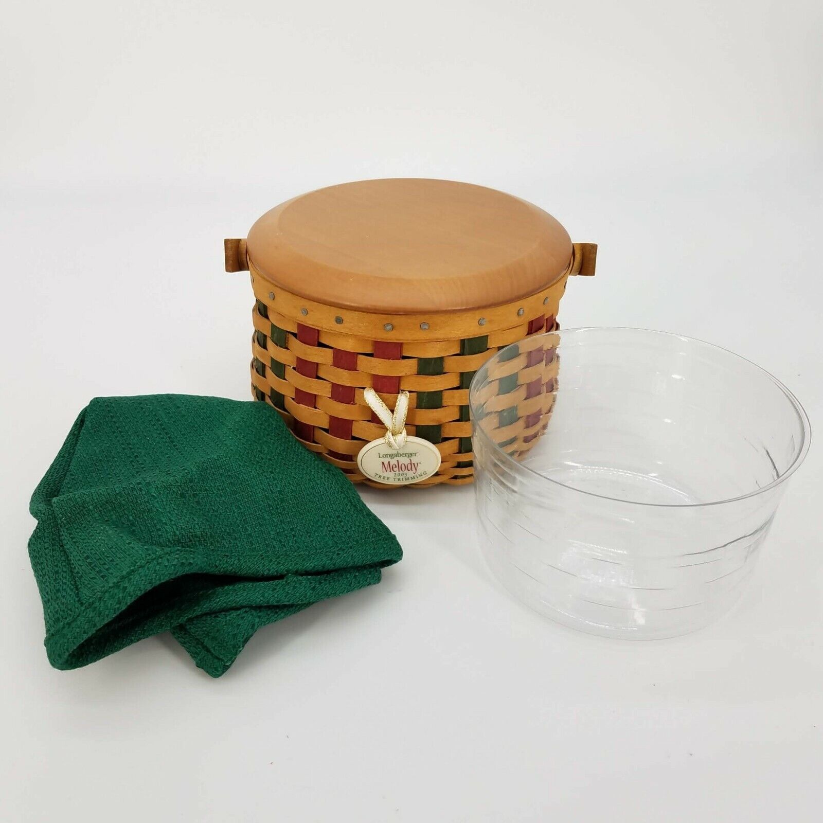 Longaberger Tree Trimming Melody Basket Set+Lid 5th Edition/ Sold One Month Only