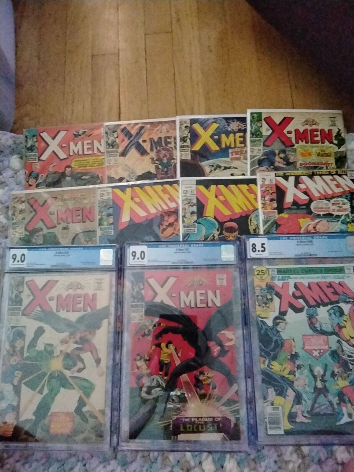 Silver Age X-men Collection Of 11 High Grade Some Cgc Graded