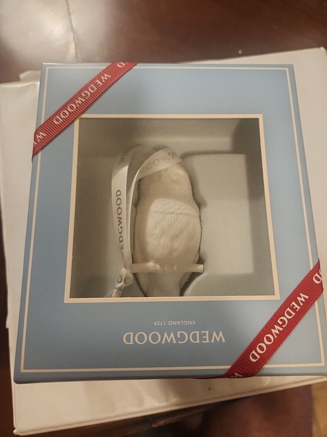 Wedgewood Christmas Owl Ornament 40024168 MINT In Box
