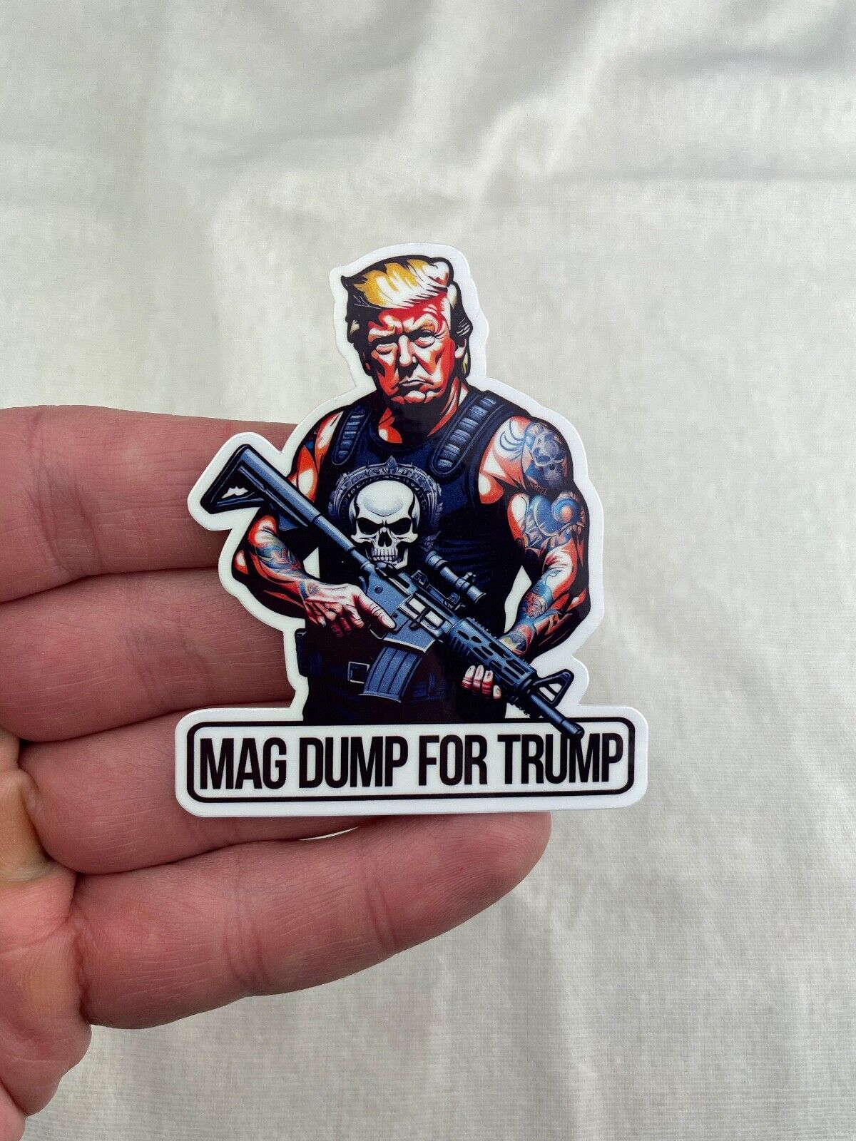 MAG DUMP FOR TRUMP - Small  Sticker - 2024 Republican Presidential Election