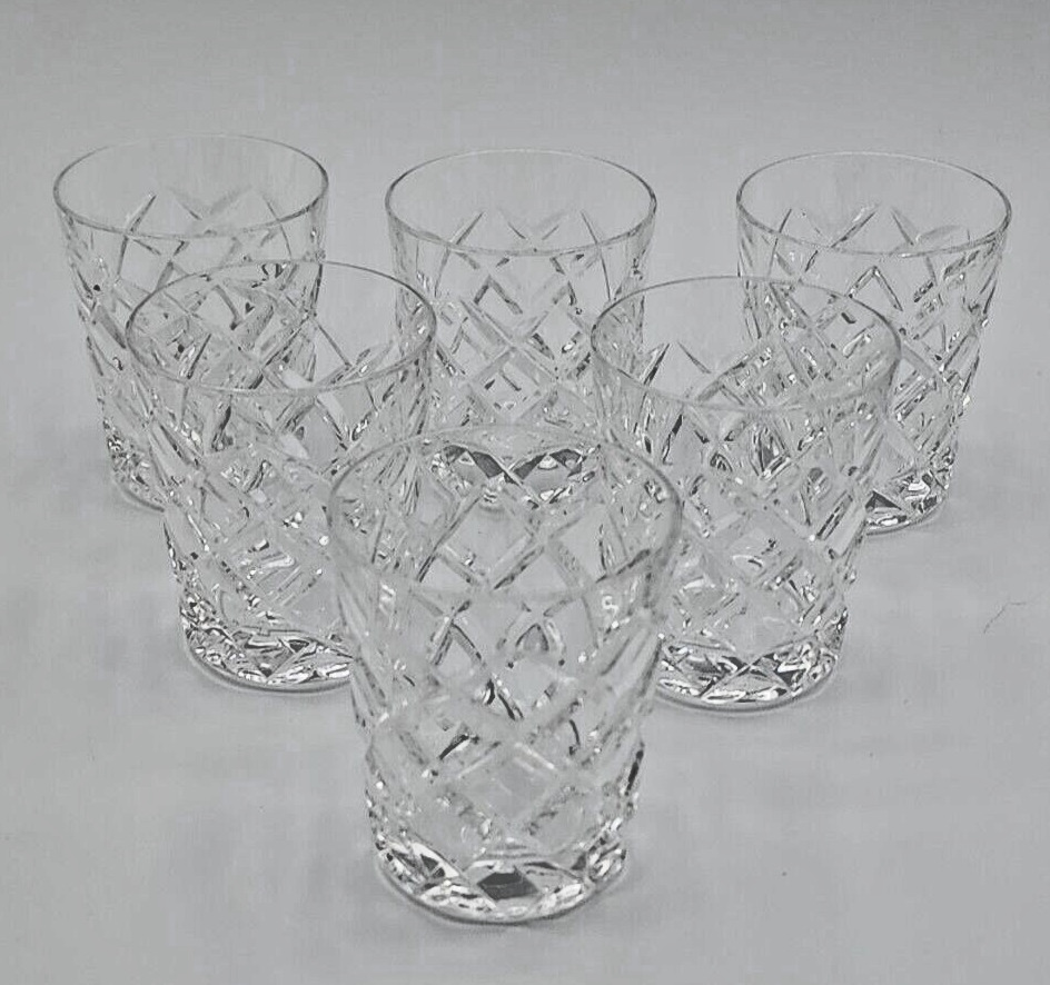 Crystal Shot Glasses Set of 6 -- 2 Ounce