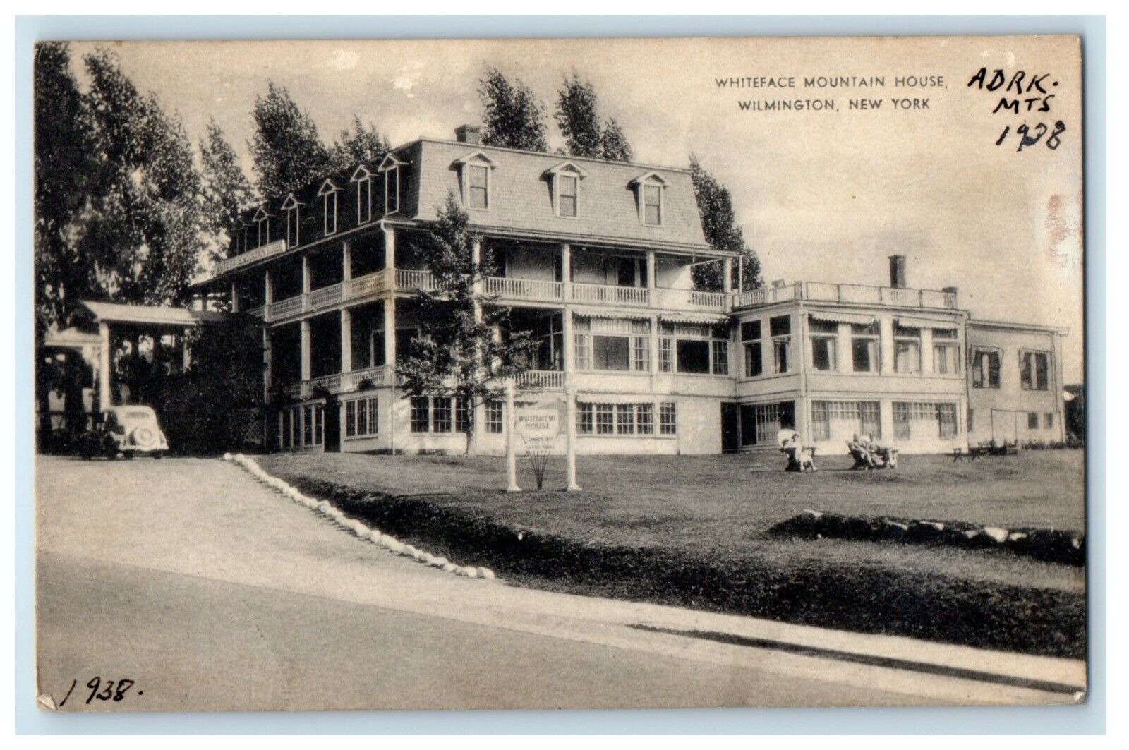 1938 Whiteface Mountain House Wilmington New York NY Posted Vintage Postcard
