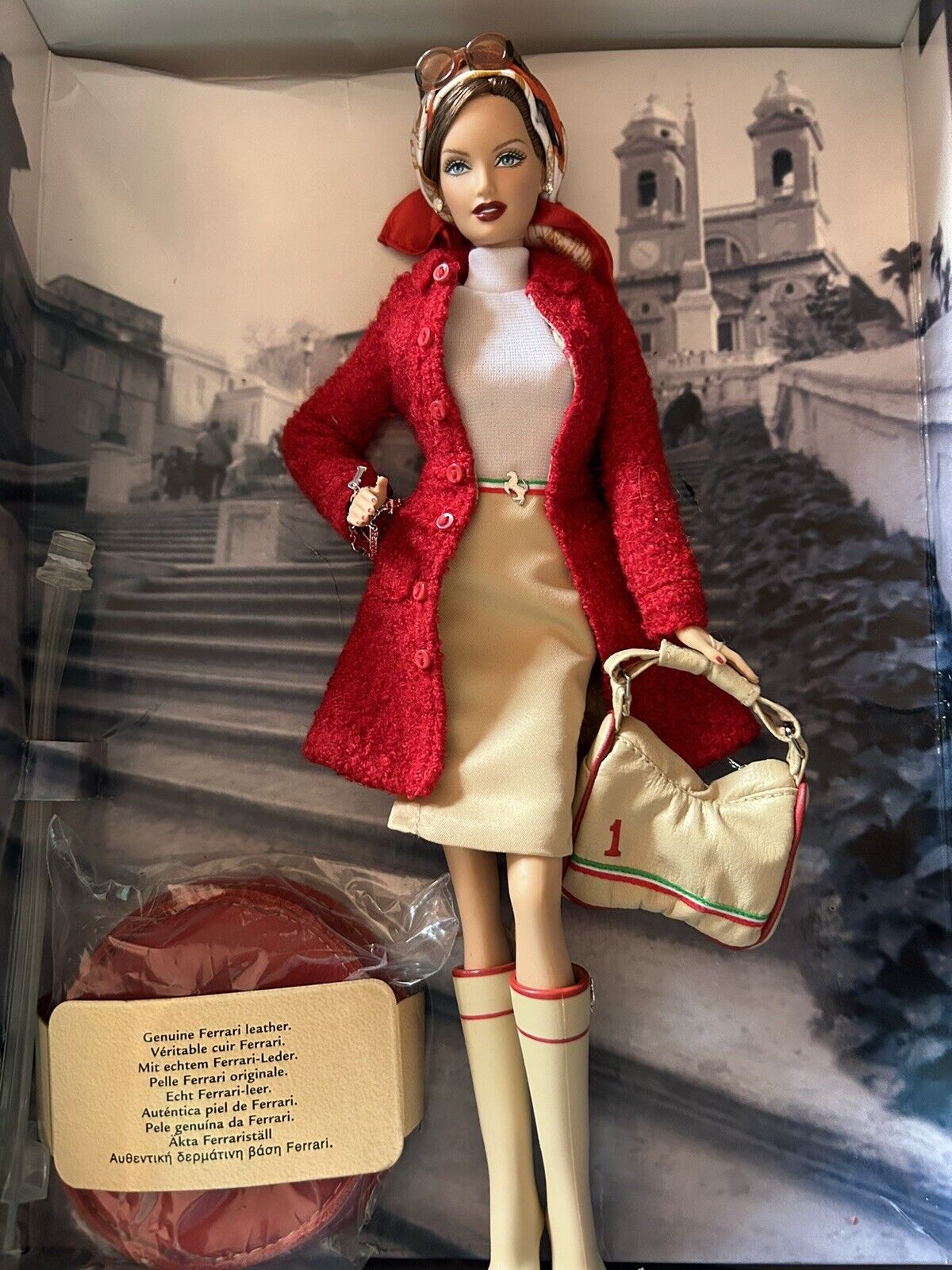 Barbie Collector Gold Label Ferrari Doll *Box Warped*