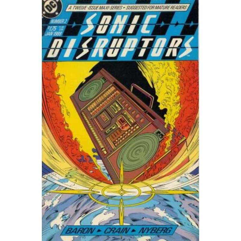 Sonic Disruptors #2 DC comics VF Full description below [c 