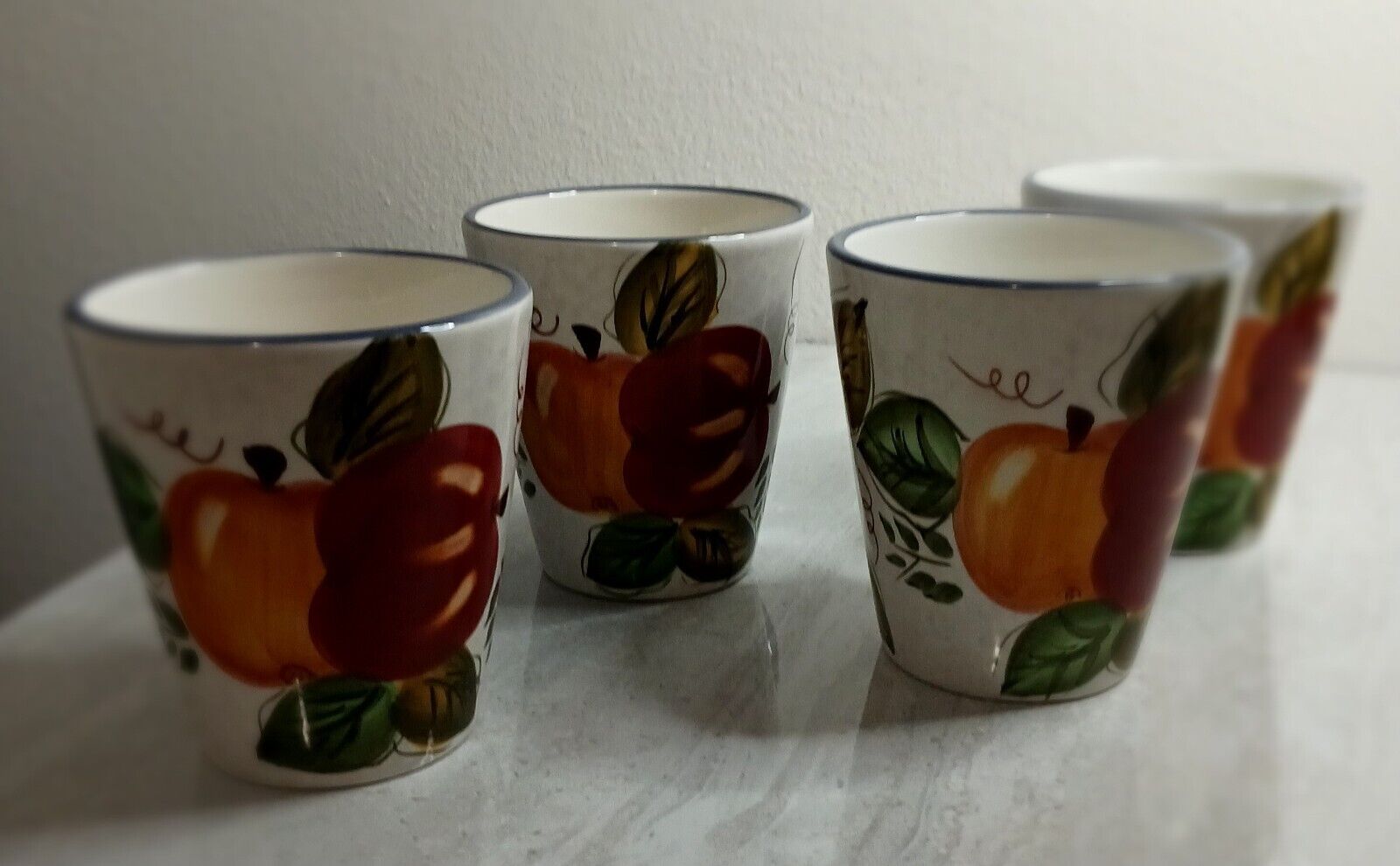 Oneida Vintage Fruit Coffee Mug Set Of 4
