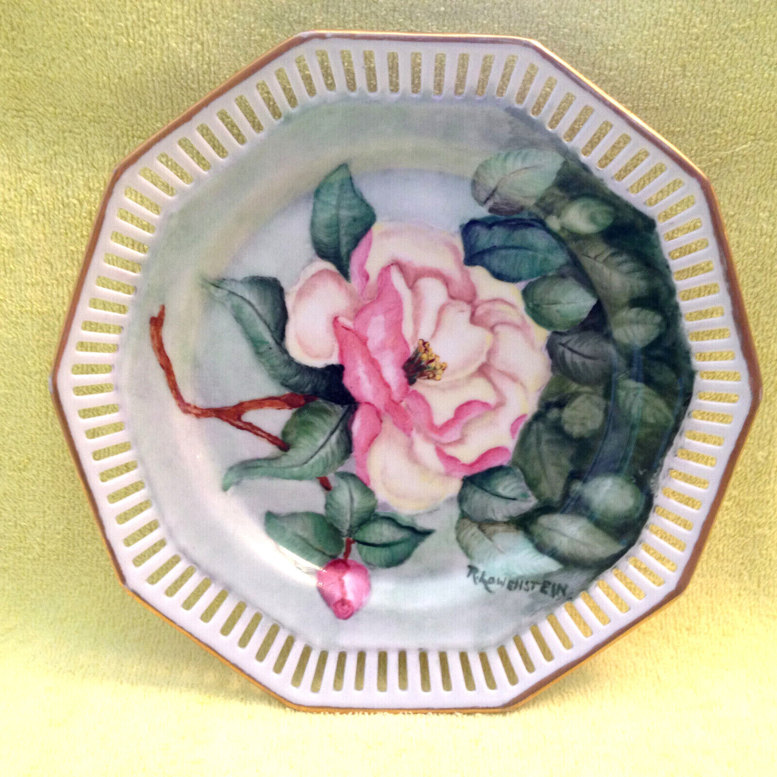 Vintage Schumann Bavaria Dessert Plate Porcelain Beautiful Used for Display Only
