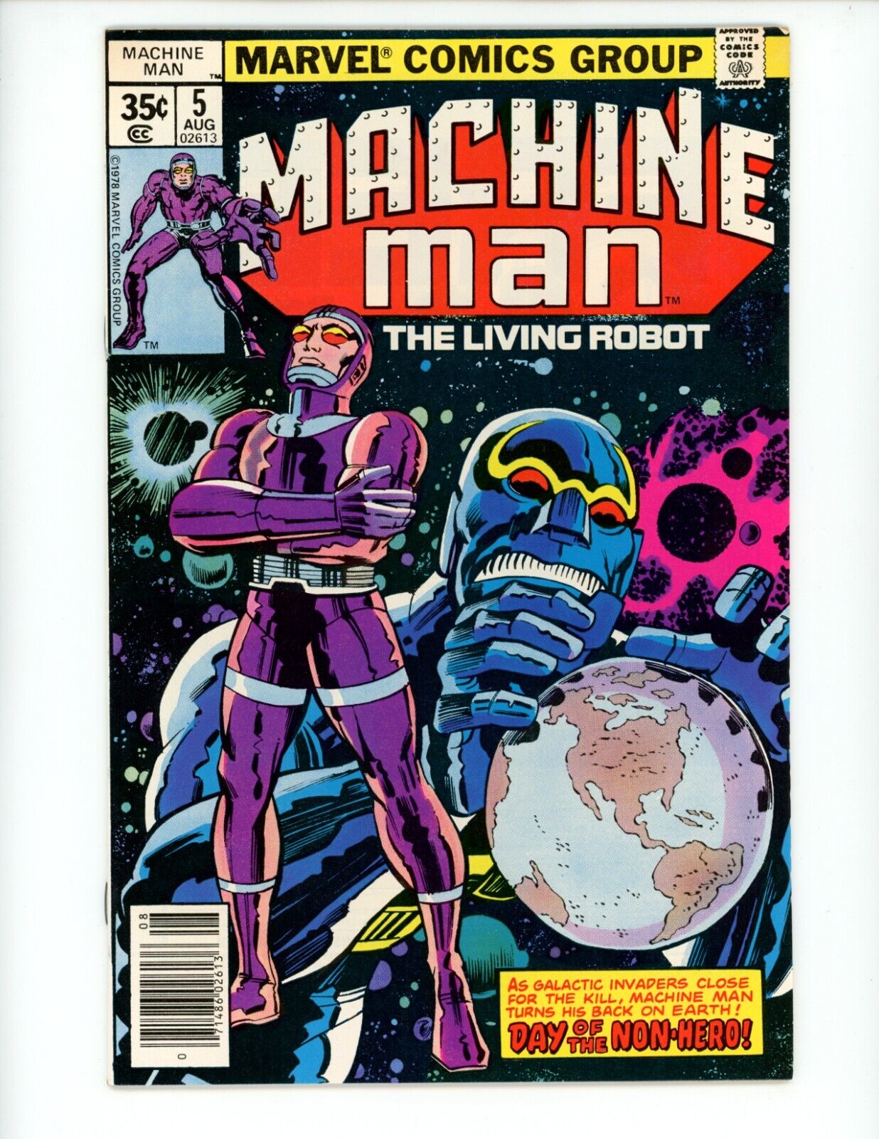 Machine Man #5 1978 VF- Jack Kirby Marvel Comic Book Comics Collectible