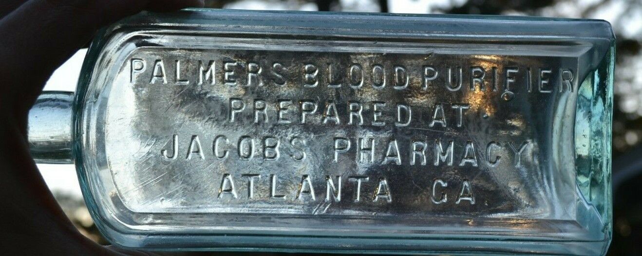 Patent Medicine Jacob\'s Pharmacy Coca-Cola Atlanta GA medicine / druggist bottle