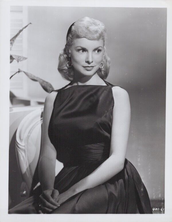 Janet Leigh 1950\'s Hollywood glamour portrait in black vintage 8x10 inch photo