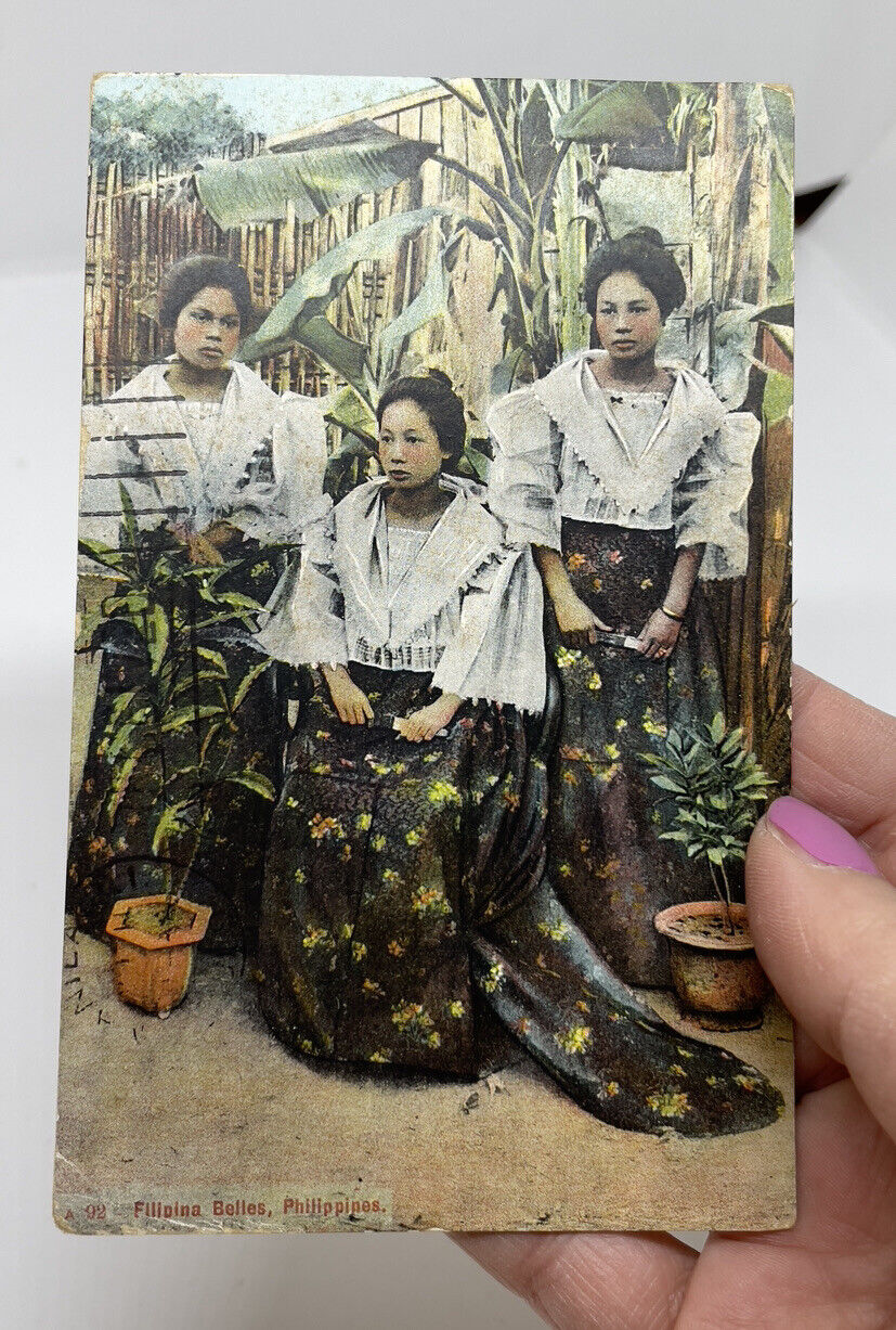 Vintage Phillippines Ladies C1910 Post Card 