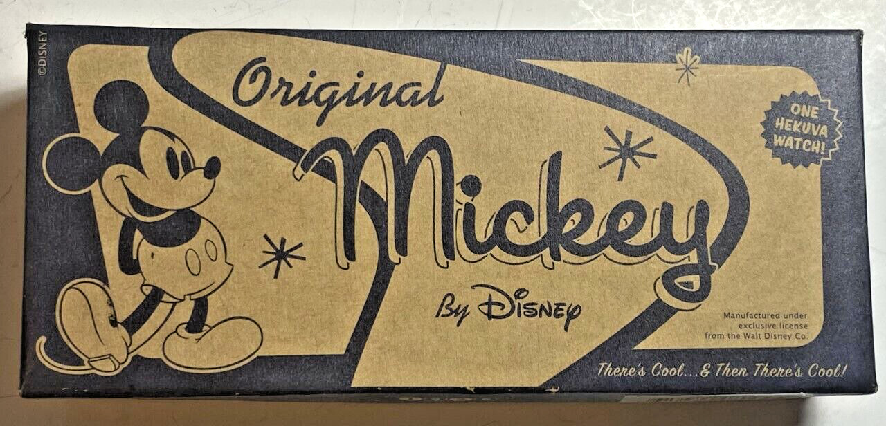 Disney MICKEY MOUSE 1928 Watch MU2063 SII Seiko, Orig Box, New Batt, NEVER WORN