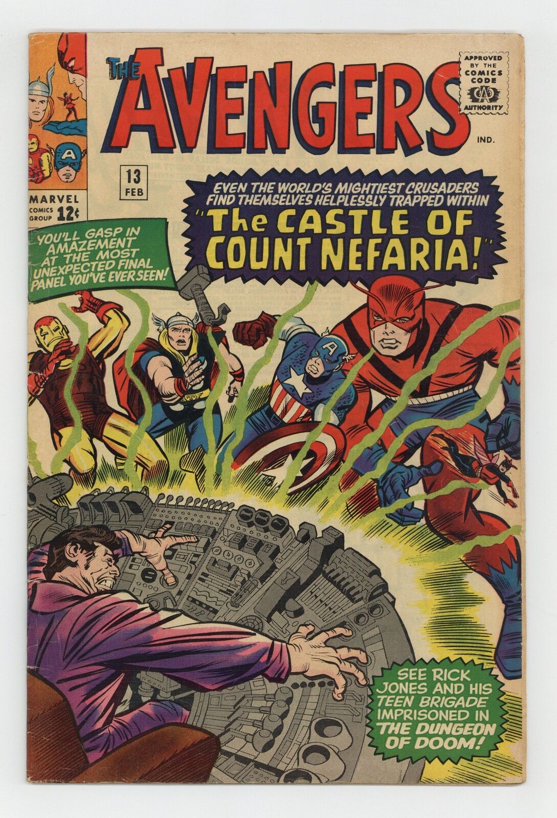Avengers #13 VG 4.0 1965