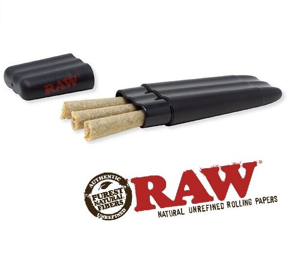 RAW Rolling Papers THREE TREE CONE CASE Eco Friendly Earth Plastic pocket size 