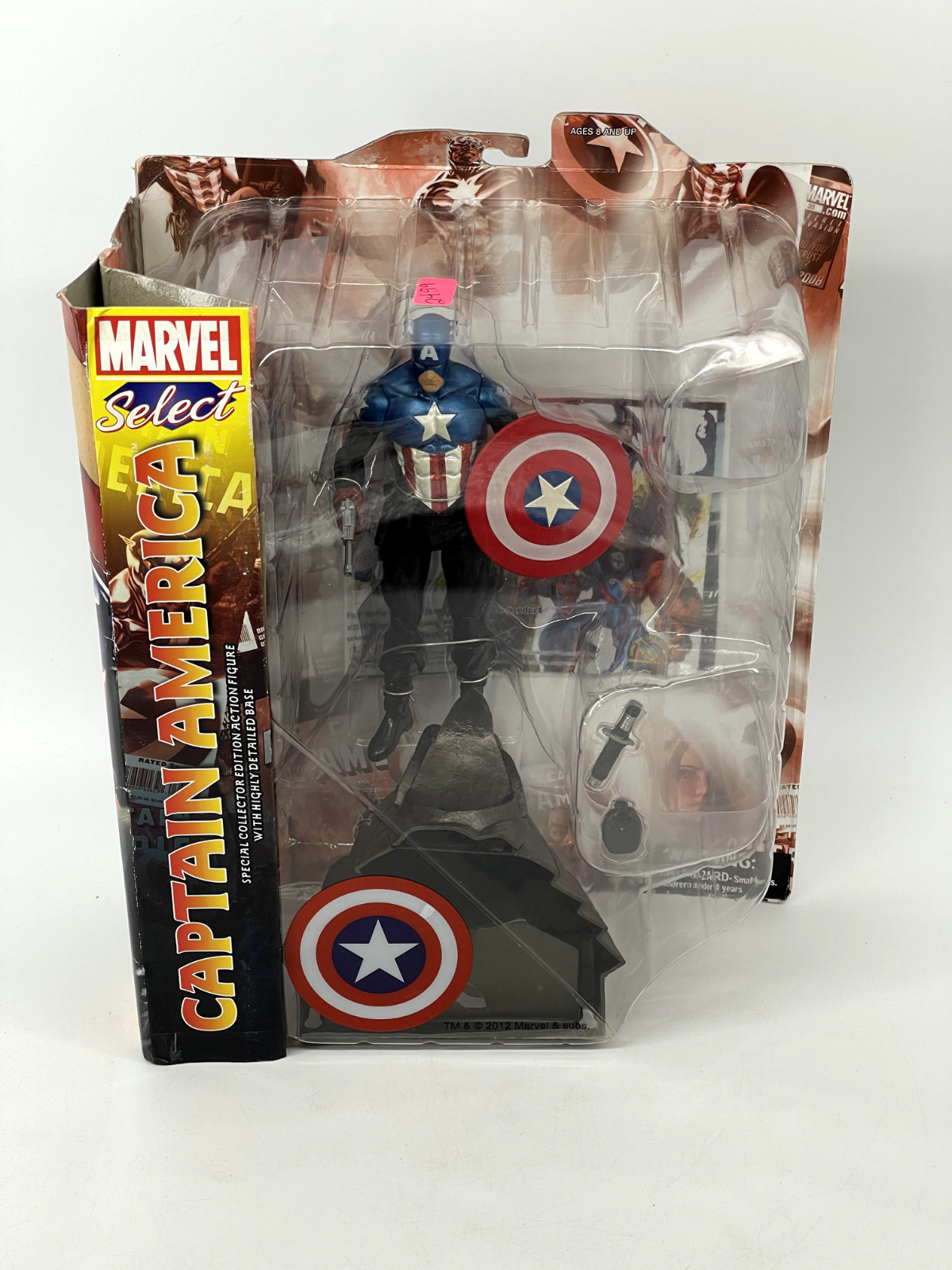 Disney Store Captain America Action Figure Marvel Select 7'' New With Box