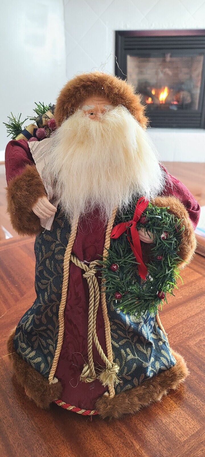 Vintage Woodland Father Christmas Santa Belsnickle Christmas Tree Topper 15\