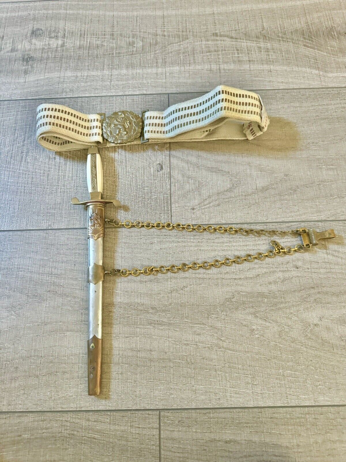 WWII BULGARIAN ARMY, PARADE  OFFICER\'s  DIRK DAGGER with scabbard and Belt